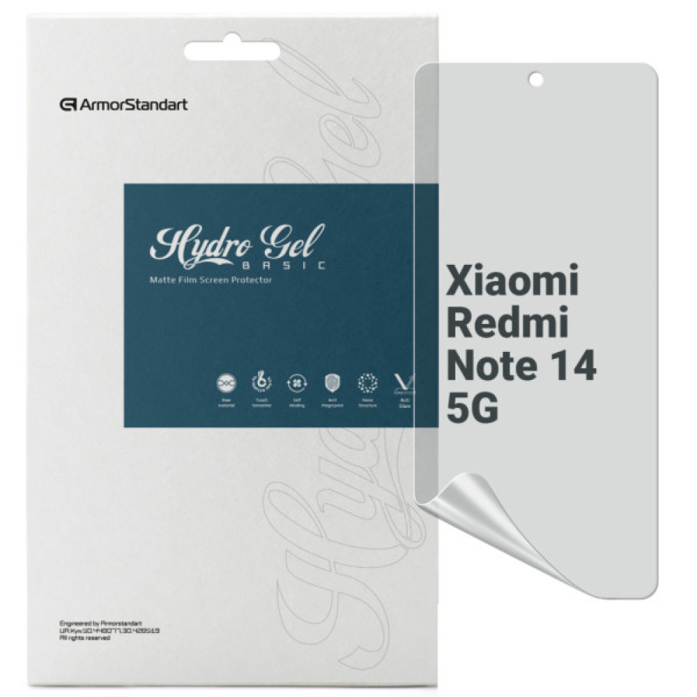 Плівка захисна Armorstandart Matte Xiaomi Redmi Note 14 5G (ARM79656) Плівка захисна Armorstandart Matte Xiaomi Redmi Note 14 5G (ARM79656)