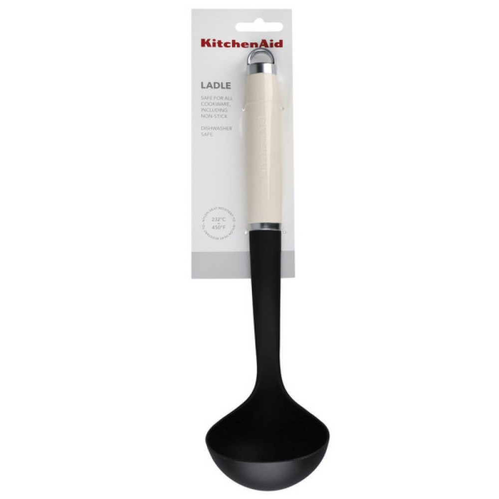 Ополоник KitchenAid Coreline, 32,8 см, кремовий (KAG006OHACE) Ополоник KitchenAid Coreline, 32,8 см, кремовий (KAG006OHACE)