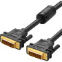 Кабель мультимедійний DVI M to DVI M 1.5m 24+1pin DV101 black Ugreen (11606)