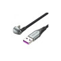Дата кабель USB 2.0 AM to USB-C 1.5m 66W 180° U-Shaped aluminum alloy Vention (COHHG)