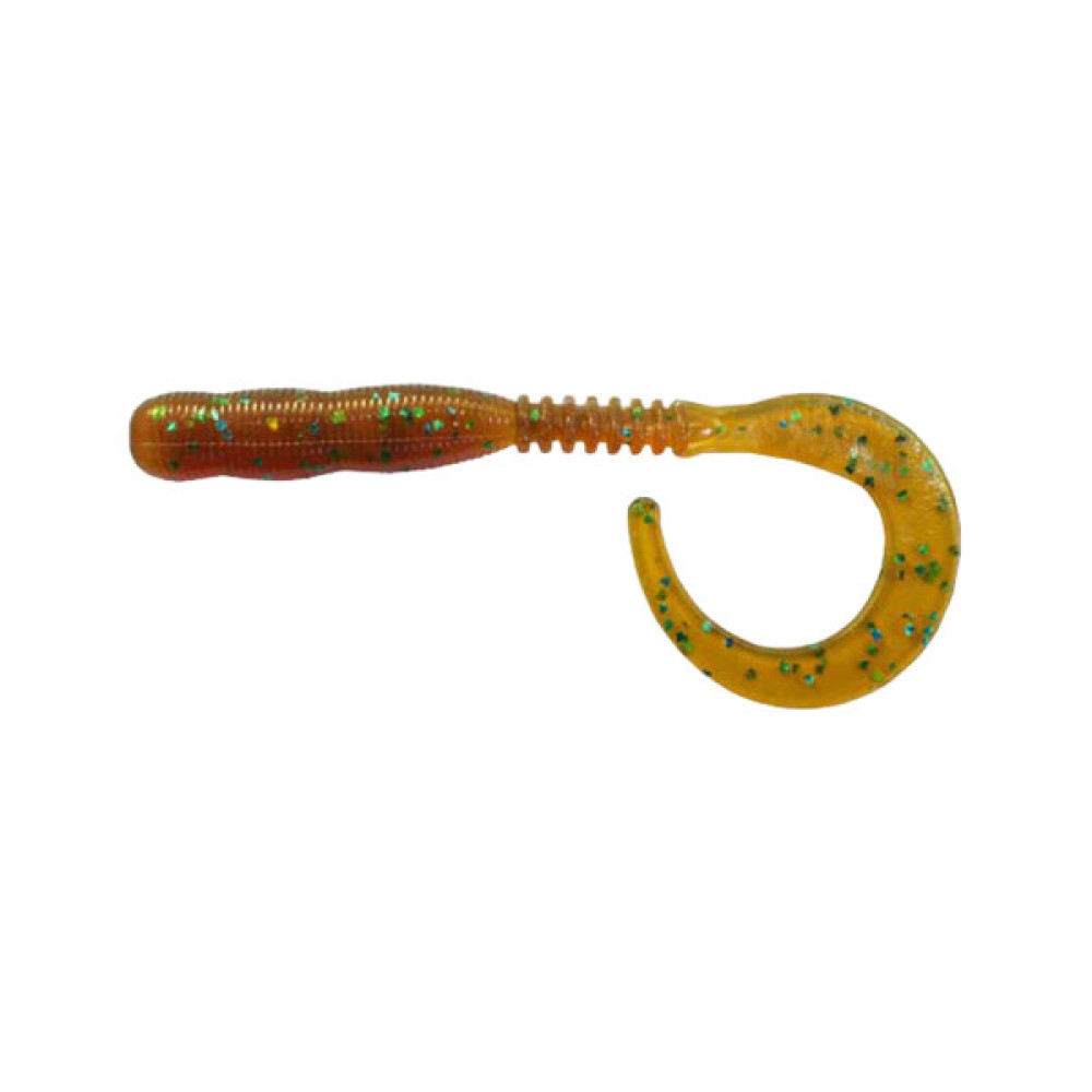 Силікон рибальський Reins Curly Curly 4" 565 Motor Oil Green Flake (15 шт/уп.) (1552.03.26)