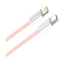 Дата кабель USB-C to Lightning 1.0m 27W pink ColorWay (CW-CBPDCL061-P) Дата кабель USB-C to Lightning 1.0m 27W pink ColorWay (CW-CBPDCL061-P)