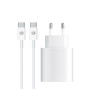 Зарядний пристрій Armorstandart AMHJ83 20W USB-C White + cable USB-C to USB-C (ARM77725)