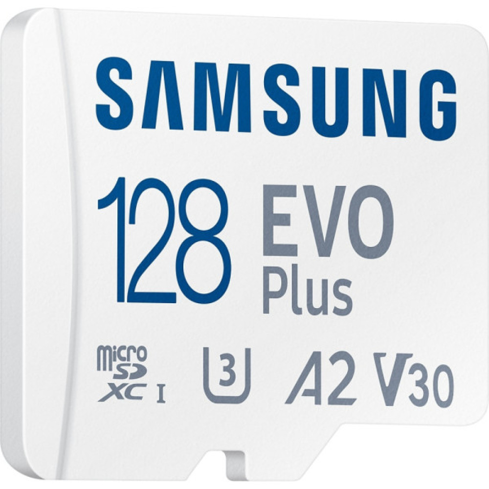Карта пам'яті Samsung 128GB microSD class 10 UHS-I U3 V30 A2 EVO Plus (MB-MC128SA/EU)