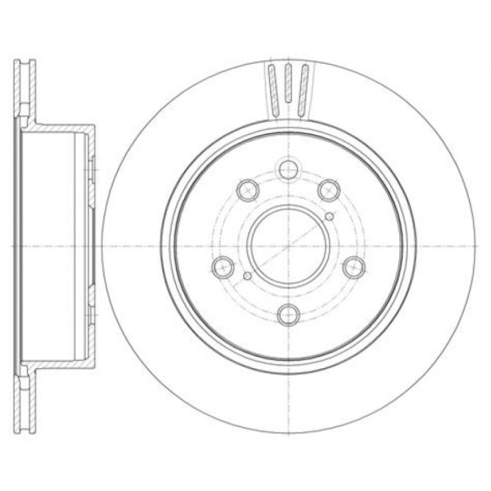 Гальмівний диск REMSA 61255.10 Гальмівний диск REMSA 61255.10