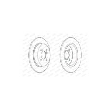 Гальмівний диск FERODO DDF2071C