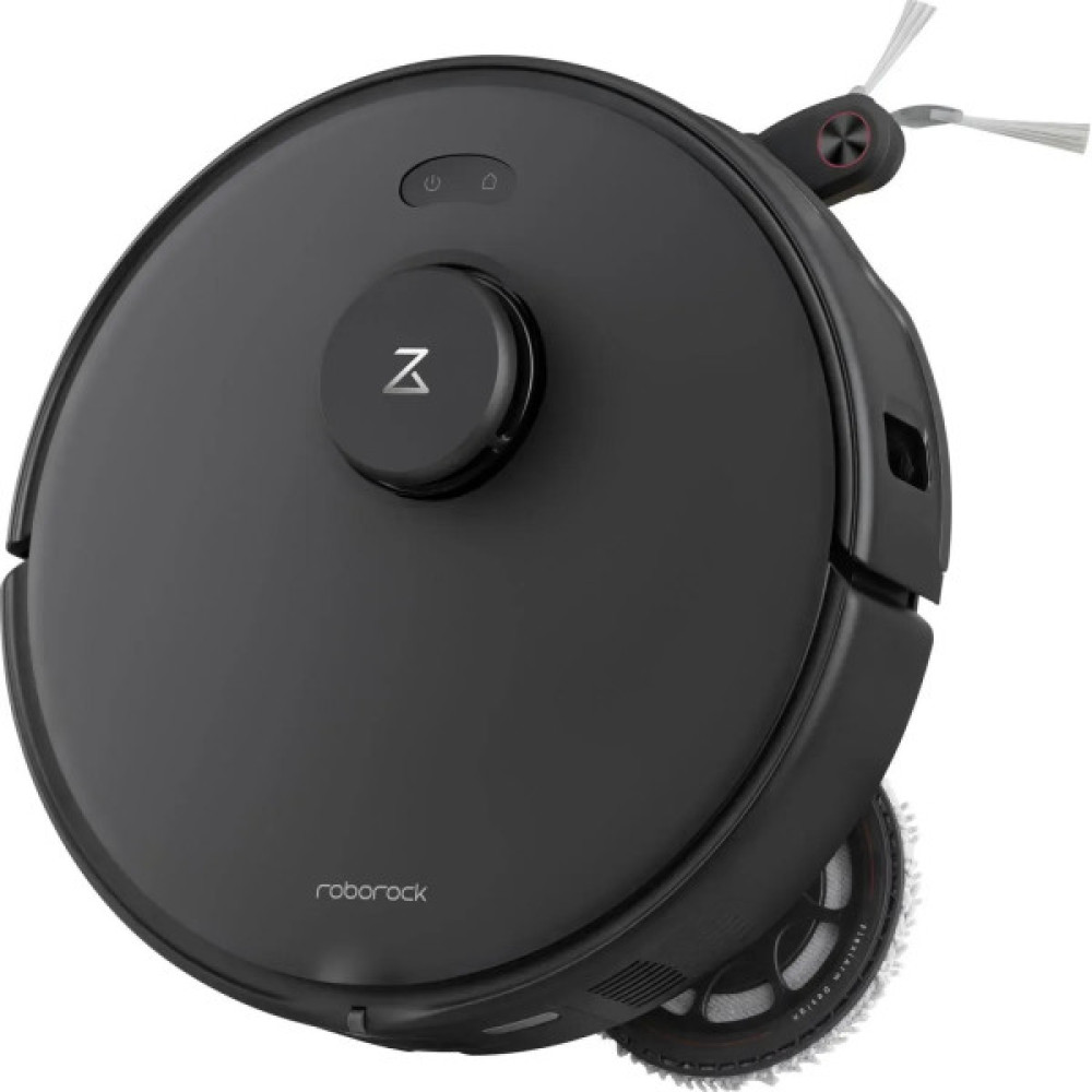 Робот-пилосос Roborock Qrevo Edge 5V1, h=9.8см, вологе прибирання, конт пил -0.32л, автон. робота до 180хв, Wi-Fi, станція самоочищ., чорний