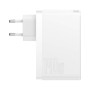 Зарядний пристрій Baseus GaN5 Pro Fast Charger 2C+U 140W + Cable 1.0m Type-C 240W white (CCGP100202)