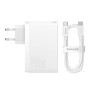 Зарядний пристрій Baseus GaN5 Pro Fast Charger 2C+U 140W + Cable 1.0m Type-C 240W white (CCGP100202)
