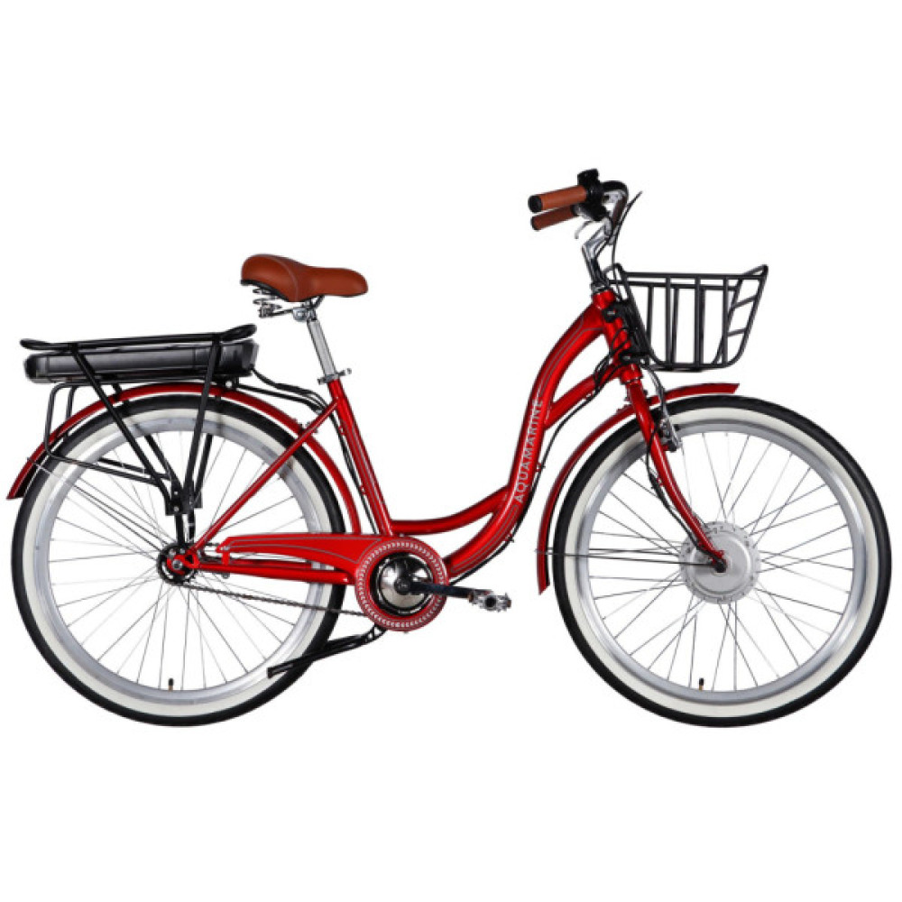 Електровелосипед Dorozhnik 26" eAQUAMARINE BH рама-17" 36B 13А*г 500Вт 2026 бордовий (ELB-D-26-315)