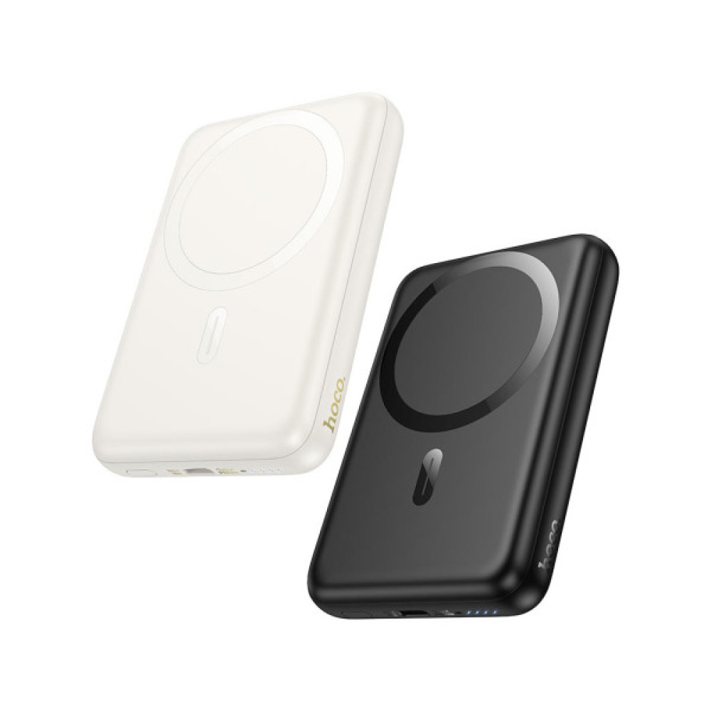 Батарея універсальна HOCO 10000mAh Grace PD/20W Magnetic White (J141 / 714985)