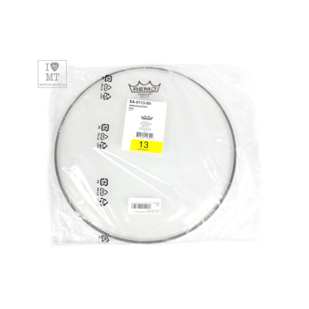 Пластик для барабана Remo Ambassador 13" Hazy Snare Side (213731)