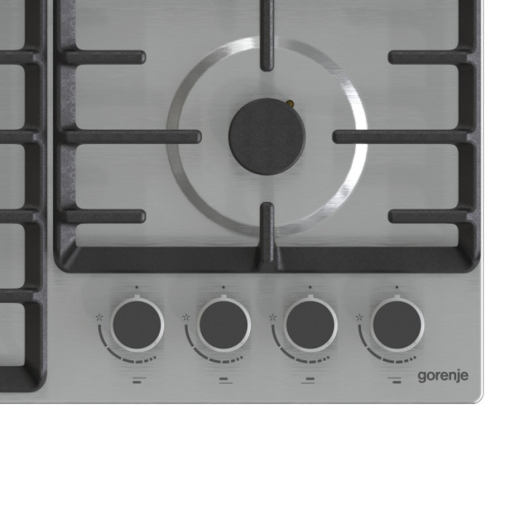Варильна поверхня Gorenje газова, 60см, чавун, нерж