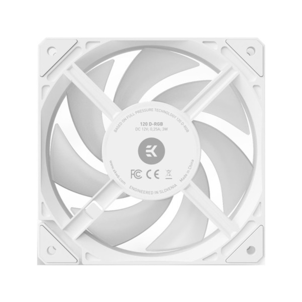 Кулер до корпусу Ekwb EK-Loop Fan FPT 120 D-RGB - White (3831109898048)