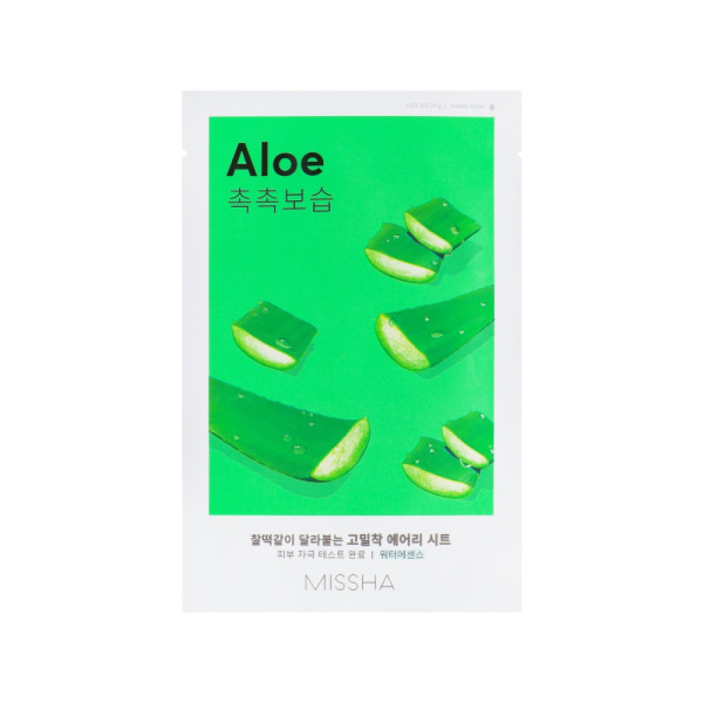 Маска для обличчя Missha Airy Fit Aloe Sheet Mask 19 г (8809747963751)