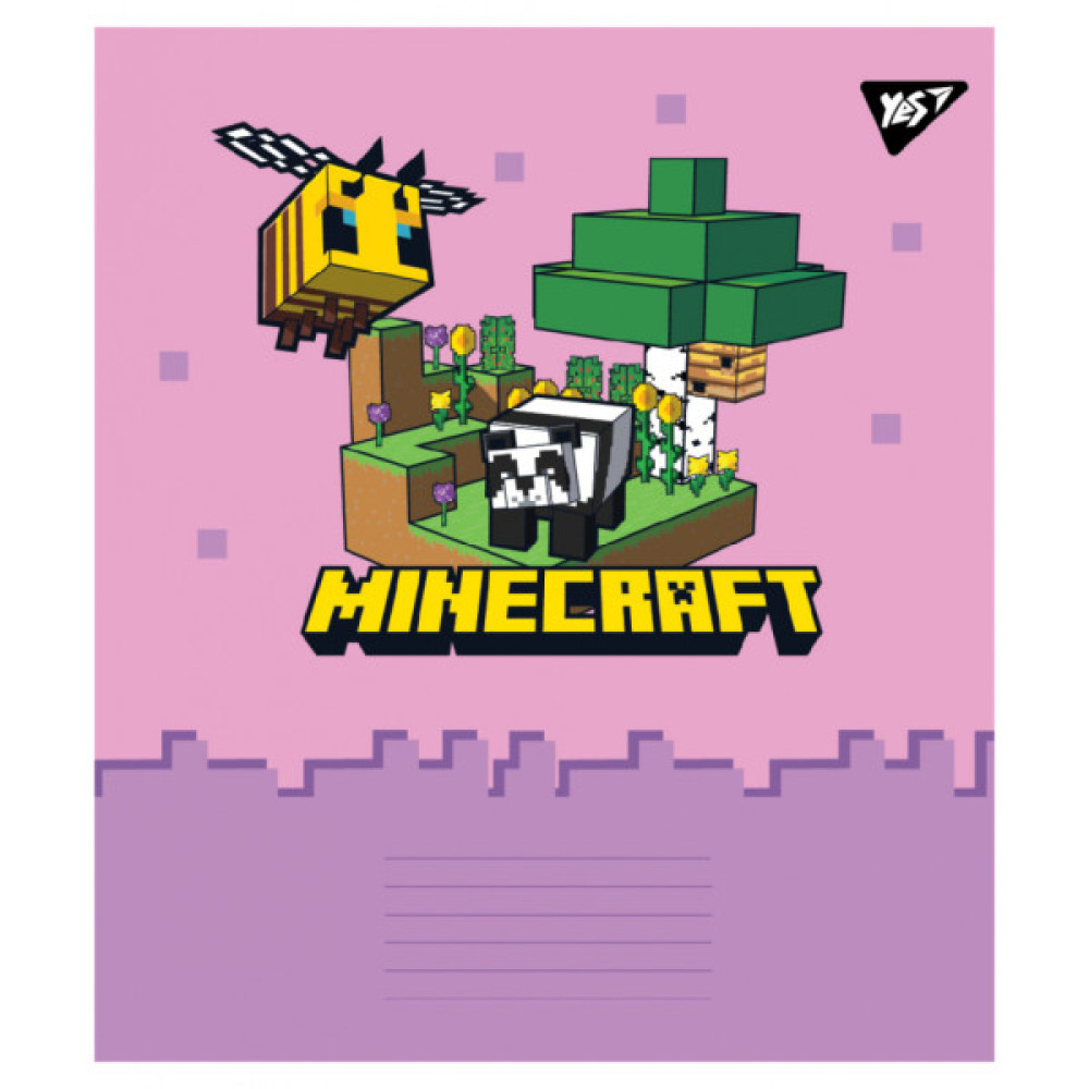 Зошит Yes Minecraft Spring А5 24 аркушів лінія (767596)