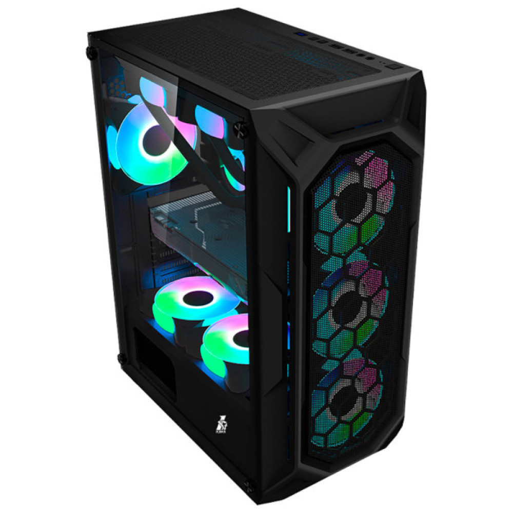 Корпус для ПК 1stPlayer X6-BK-4F1