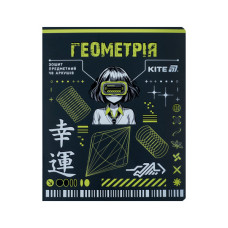 Зошит Kite предметний Cyber 48 аркуші, клітинка, геометрія (K25-240-21)