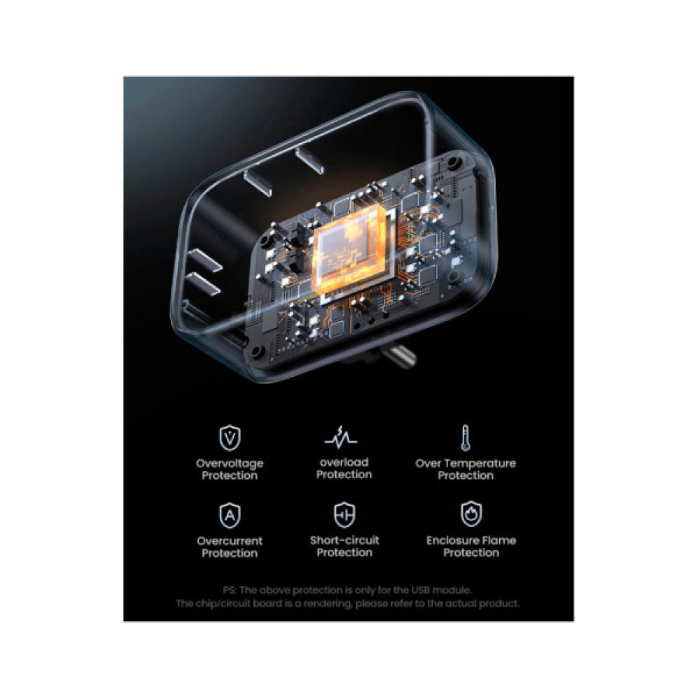 Зарядний пристрій Ugreen 3xUSB 30W Outlet Extender (2хUSB-A+USB-C) CD314 (90613)