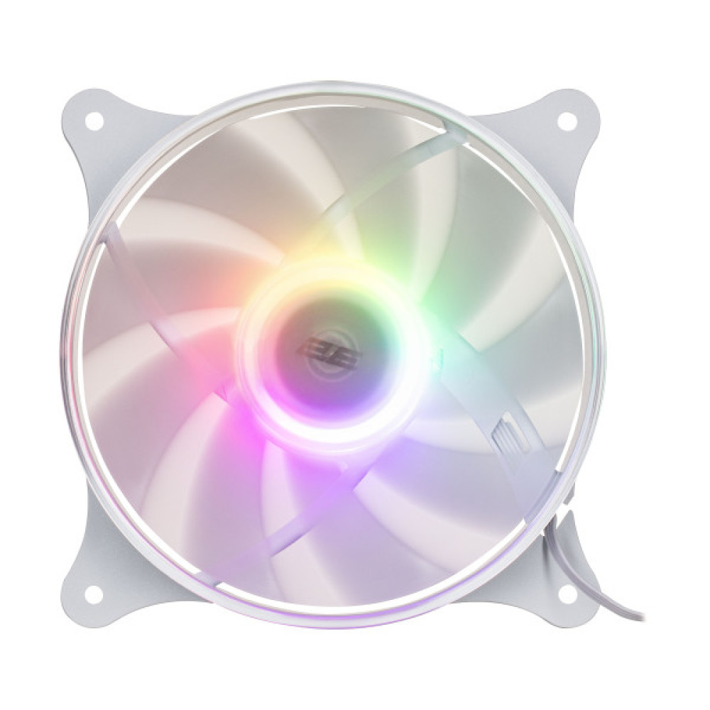 Корпусний вентилятор 2E GAMING Air Cool ACF120VRW-ARGB 120мм, 1200rpm, 4pin, 23dBa, reversed, чбілий