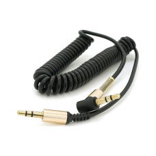 Кабель мультимедійний 3.5mm M to 3.5mm M 1.5m 90° corner black Voltronic (YT-AUXSGJ(M)/(M)-1.5-B)