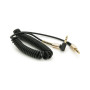 Кабель мультимедійний 3.5mm M to 3.5mm M 1.5m 90° corner black Voltronic (YT-AUXSGJ(M)/(M)-1.5-B)
