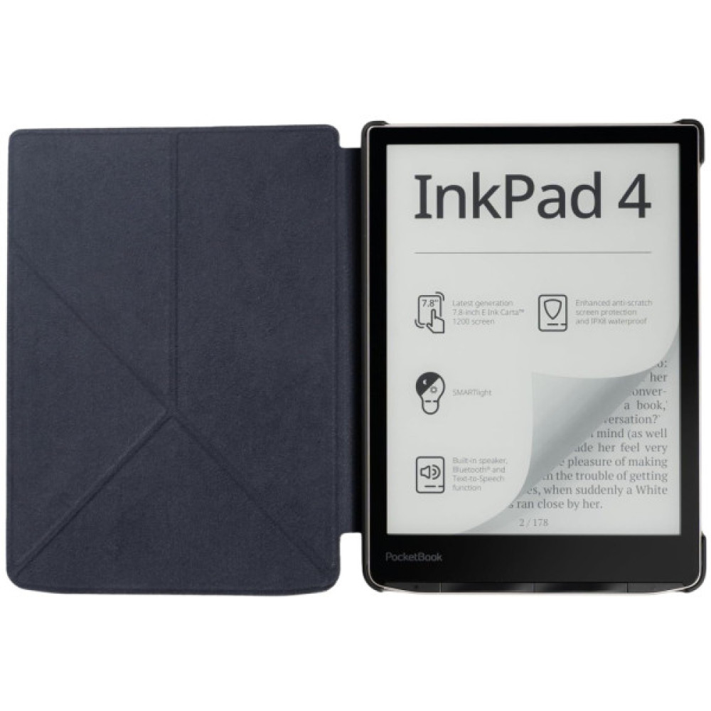 Чохол до електронної книги BeCover Ultra Slim Origami PocketBook 743G InkPad 4/InkPad Color 2/InkPad Color 3 (7.8") Dark Green (713084)