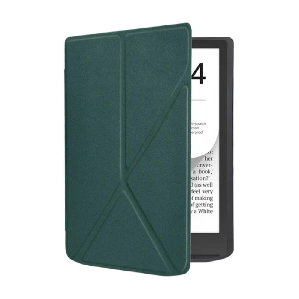 Чохол до електронної книги BeCover Ultra Slim Origami PocketBook 743G InkPad 4/InkPad Color 2/InkPad Color 3 (7.8") Dark Green (713084)