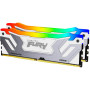 Модуль пам'яті для комп'ютера DDR5 48GB (2x24GB) 8400 MHz Renegade RGB White/Silver Kingston Fury (ex.HyperX) (KF584CU40RWAK2-48) Модуль пам'яті для комп'ютера DDR5 48GB (2x24GB) 8400 MHz Renegade RGB White/Silver Kingston Fury (ex.HyperX) (KF584CU40RWAK2-48)