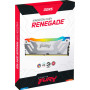 Модуль пам'яті для комп'ютера DDR5 48GB (2x24GB) 8400 MHz Renegade RGB White/Silver Kingston Fury (ex.HyperX) (KF584CU40RWAK2-48) Модуль пам'яті для комп'ютера DDR5 48GB (2x24GB) 8400 MHz Renegade RGB White/Silver Kingston Fury (ex.HyperX) (KF584CU40RWAK2-48)