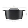 Каструля Fiskars Norden чавунна 6 л чорна (1026566)