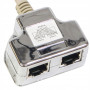 Розгалужувач витої пари, UTP, cat.5e, 1*Male/RJ45-2*Femail/RJ45 Hypernet (YT4-U2-U2) Розгалужувач витої пари, UTP, cat.5e, 1*Male/RJ45-2*Femail/RJ45 Hypernet (YT4-U2-U2)