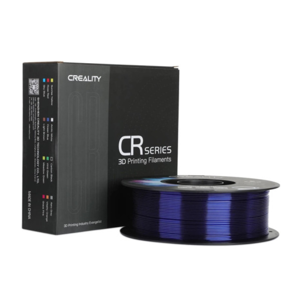 Пластик для 3D-принтера Creality PETG 1.75мм, transparent blue, 1кг (3301030036)