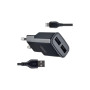 Зарядний пристрій XO L92C (2USB/2.4A) + USB - Lightning Чорний (XO-L92C-L) Зарядний пристрій XO L92C (2USB/2.4A) + USB - Lightning Чорний (XO-L92C-L)