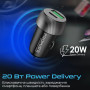 Зарядний пристрій Promate 20W USB-C + USB-A (drivegear-20w.black) Зарядний пристрій Promate 20W USB-C + USB-A (drivegear-20w.black)
