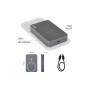 Батарея універсальна EMOS 10000mAh WI1046, 20W, Wireless, grey (B0551GY)