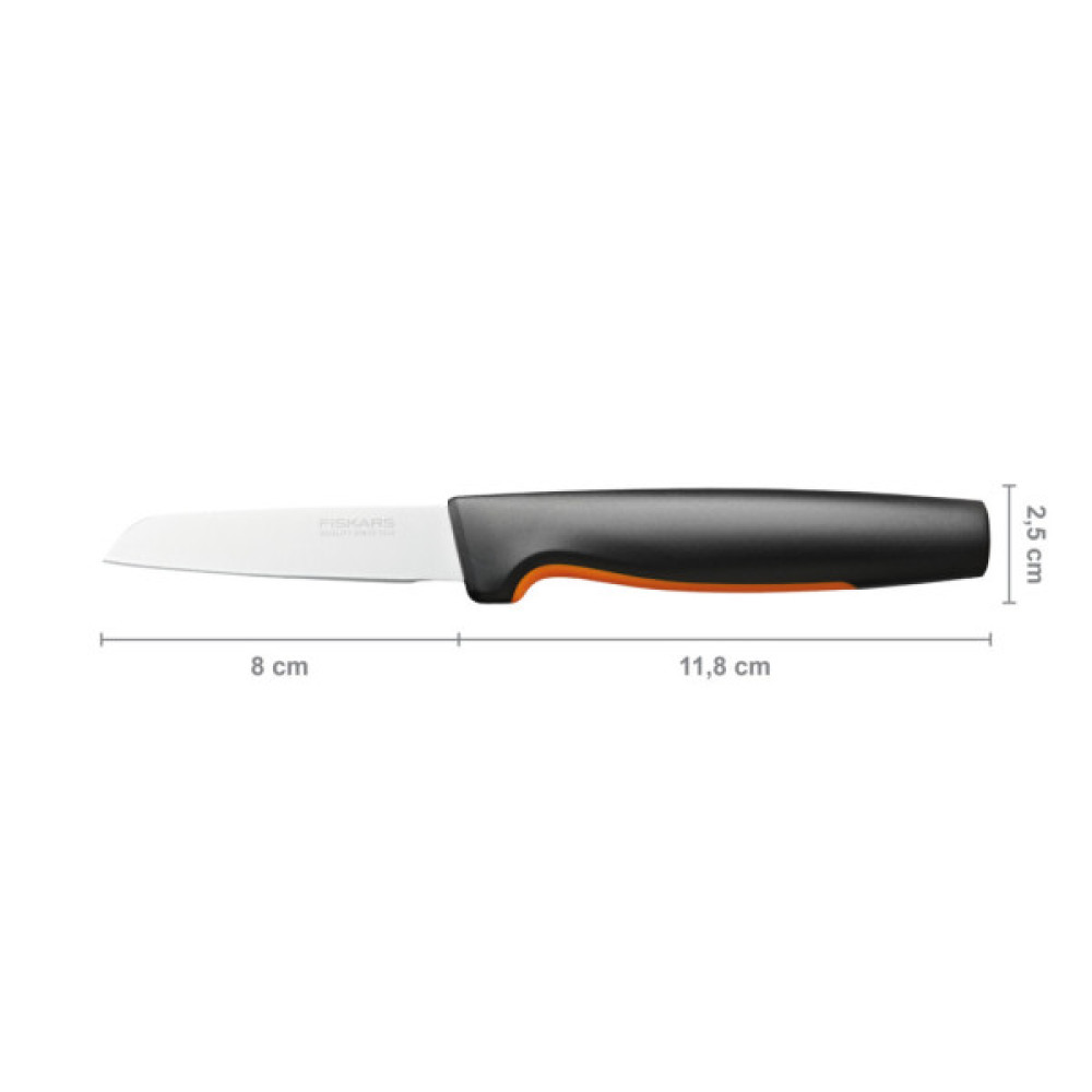 Кухонний ніж Fiskars Functional Form для овочів прямий 8 см (1057544)