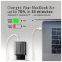 Зарядний пристрій AXAGON 1xUSB-C PD67W + 1xUSB QC4+ PPS display gray (ACU-PQ67D)