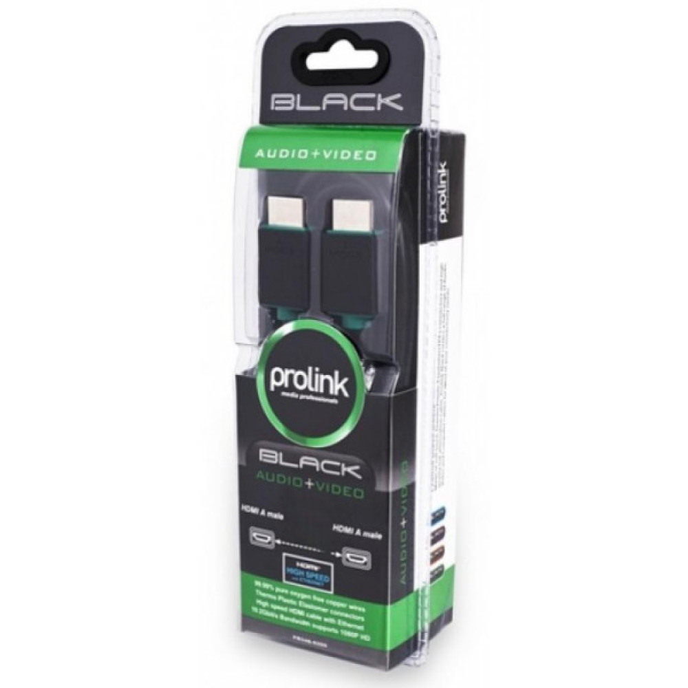 Кабель мультимедійний HDMI M to HDMI M 5.0m Prolink (PB348-0500)