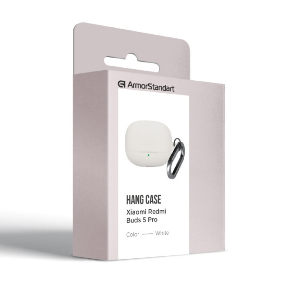 Чохол для навушників Armorstandart Hang Case For Xiaomi Buds 5 Pro White (ARM84518)