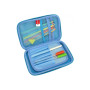 Пенал Cool For School 1 відділення з органайзером синій (QT-5773-Blue)