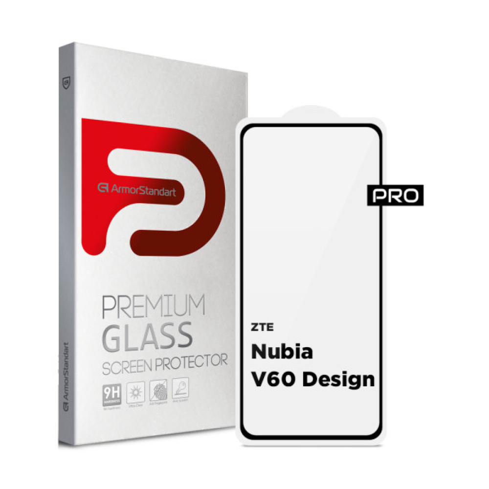 Скло захисне Armorstandart Pro ZTE Nubia V60 Design Black (ARM78906) Скло захисне Armorstandart Pro ZTE Nubia V60 Design Black (ARM78906)