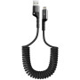 Дата кабель USB 2.0 AM to Lightning 1.0m Spiral 2.4A black Armorstandart (ARM75391) Дата кабель USB 2.0 AM to Lightning 1.0m Spiral 2.4A black Armorstandart (ARM75391)