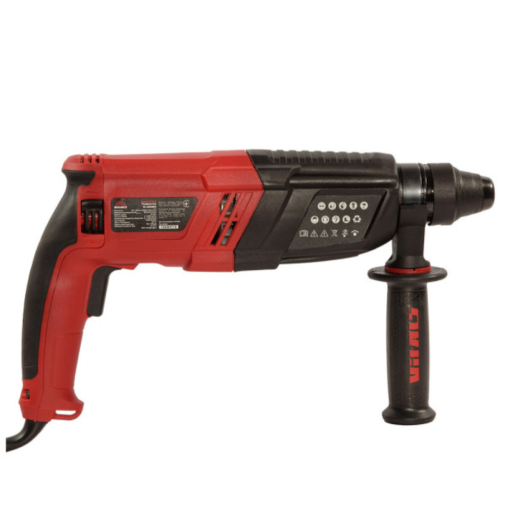 Перфоратор Vitals Ra 2680BN, 800W, 2.8J, 0-5500уд/хв, 0-1350об/хв, SDS-plus, 3 режими, кейс (243914)