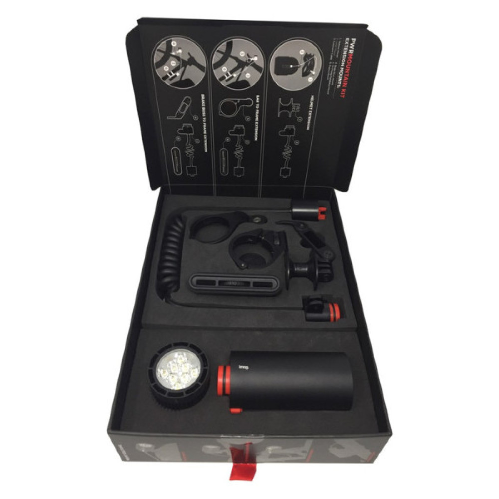 Передня велофара Knog + кріплення PWR Mountain Kit 2000 Lumens Powerbank (12208)