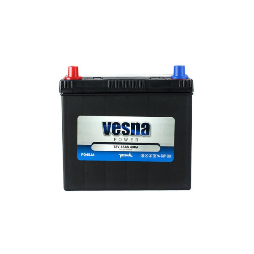 Акумулятор автомобільний Vesna 45 Ah/12V Japan (415 745)