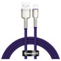Дата кабель USB 2.0 AM to Lightning 1.0m 2.4A metal purple Baseus (CALJK-A05) Дата кабель USB 2.0 AM to Lightning 1.0m 2.4A metal purple Baseus (CALJK-A05)