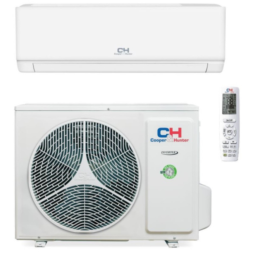 Кондиціонер Cooper&Hunter Vital Plus 70м2 інвертор 24000BTU 6.2кВт A++/A+++ -15°С Wi-Fi R32 білий