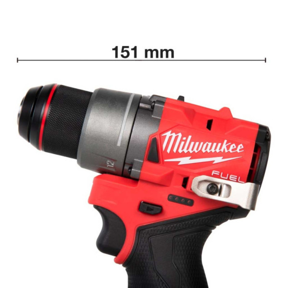 Шурупокрут-дриль акумуляторний Milwaukee M12 FDD2-0 12В 45Нм 450·1550об/хв 1.1кг без АКБ та ЗП