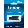 USB флеш накопичувач Lexar 256GB JumpDrive V400 Black USB 3.0 (LJDV400256G-BNBNG)